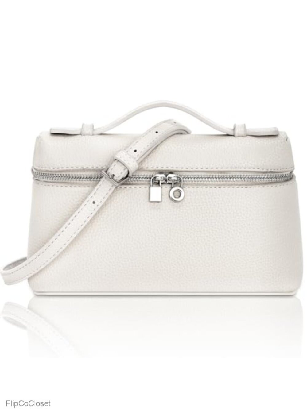Elegant Small Leather Crossbody Purse with Top Handle, Adjustable Strap